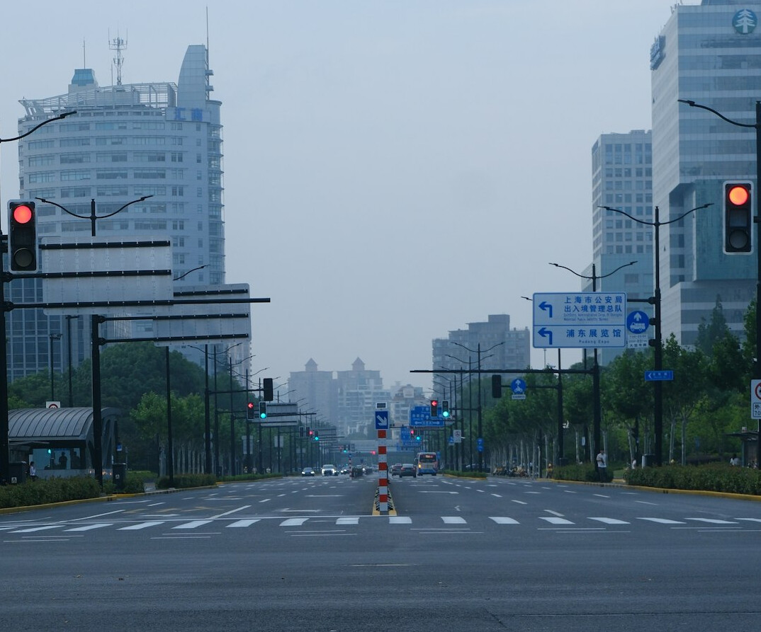City bus on an urban road